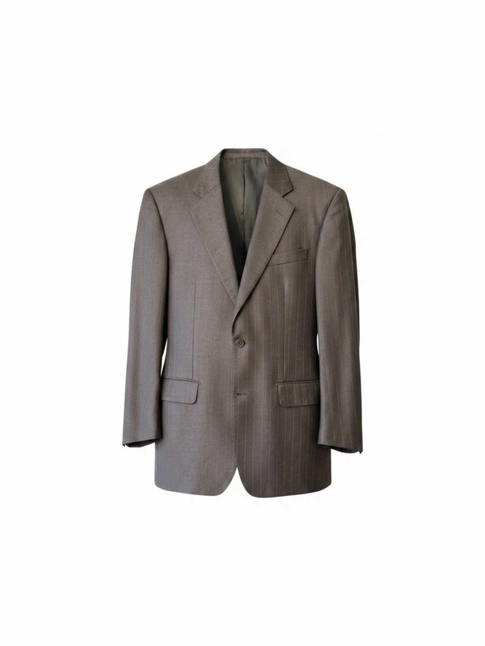 Loro Piana Brooks Brothers Made in Italy Super 110s Wool Pinstripe Suit 42R 36W